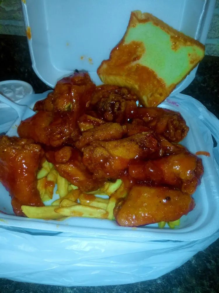 5 Wings with Fries & Pop