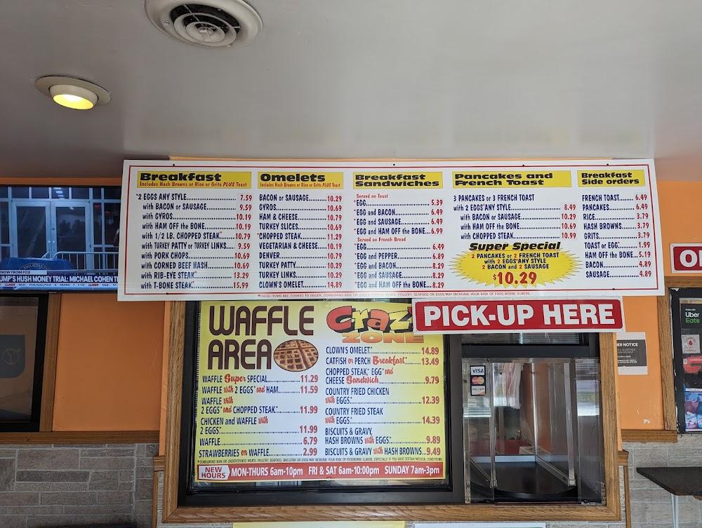 Clowns Pancake House Menu image 3